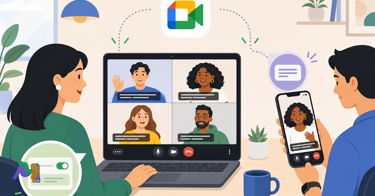 Cách bật phụ đề Google Meet trên máy tính và điện thoại