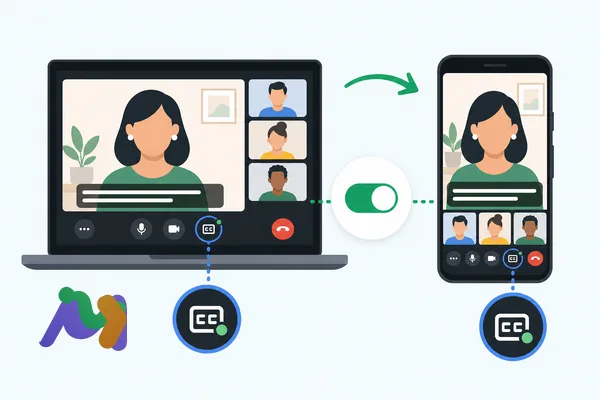 Cách bật phụ đề Google Meet trên máy tính và điện thoại