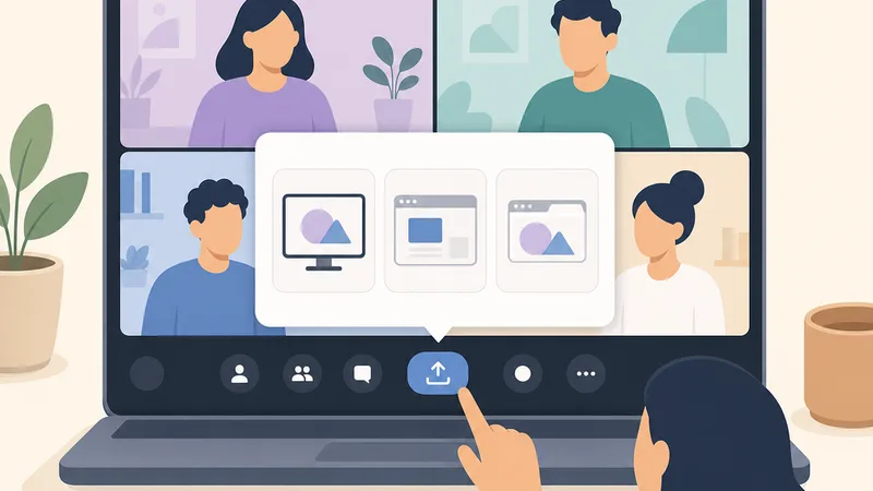 Google Meet on a computer with the Present now button highlighted in the bottom toolbar
