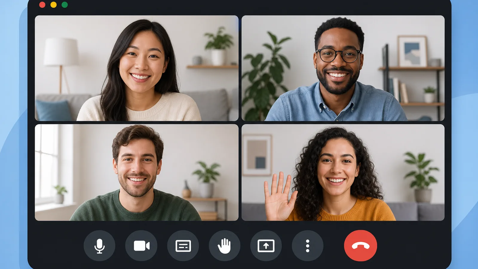 Google Meet desktop interface with the Take notes for me button visible in the meeting toolbar