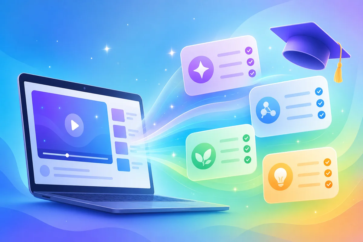 Auto-notes for online courses — never miss an assignment